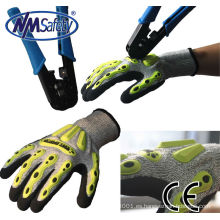 Guantes mecánicos baratos NMSAFETY impacto guantes mecánicos